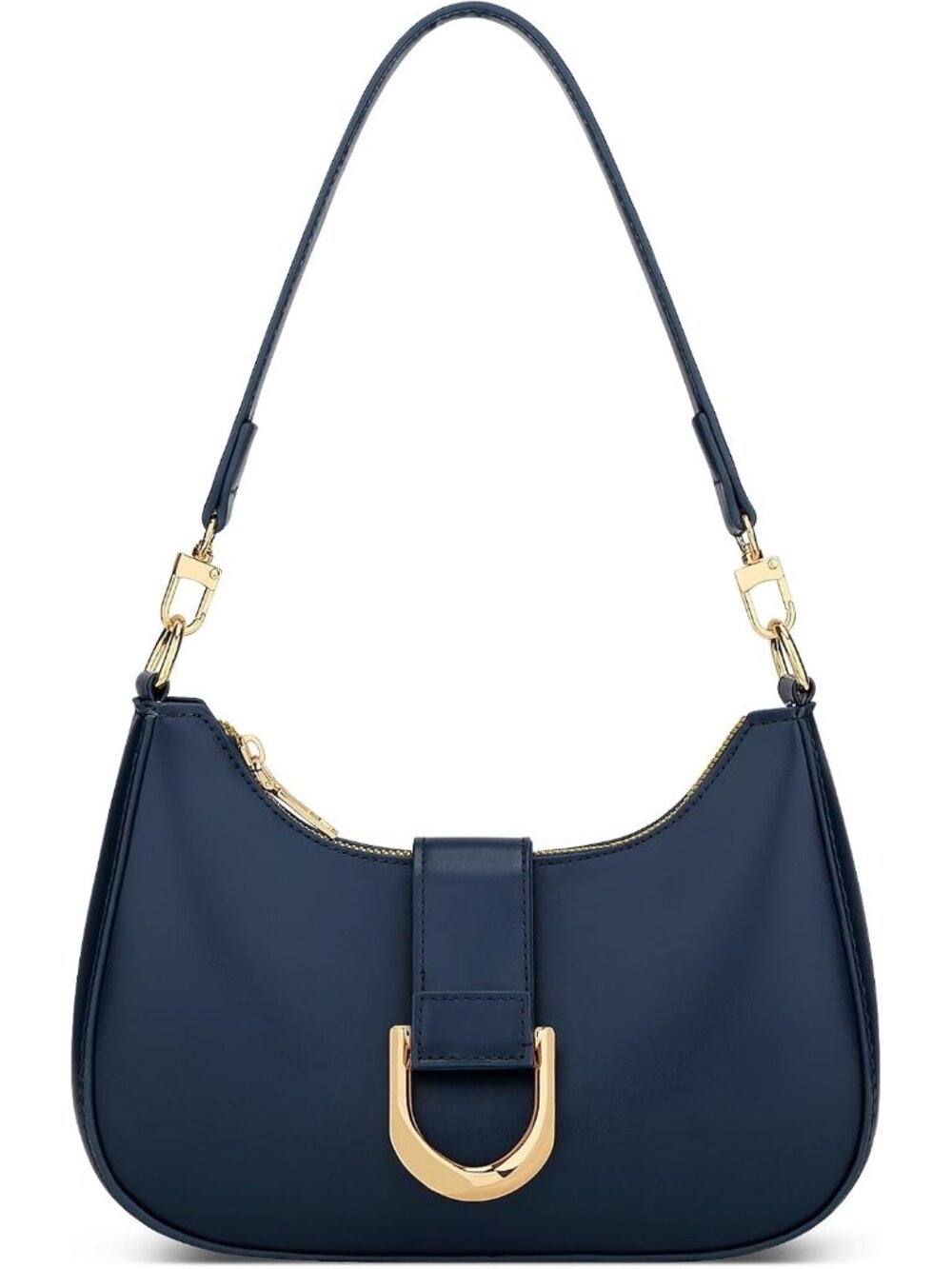 👜Women's Dark Blue Shoulder Bag Trendy PU Vegan Leather Everyday Cute Handbag